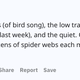 I love listening to the dawn chorus (of bird song), the low traffic, chance encounters with crepuscular wildlife (saw a martin last week), and the quiet. One thing I do not like is being the first on the trail, because I run into dozens of spider webs each morning! I suppose it's a fair price to pay for all the good stuff.